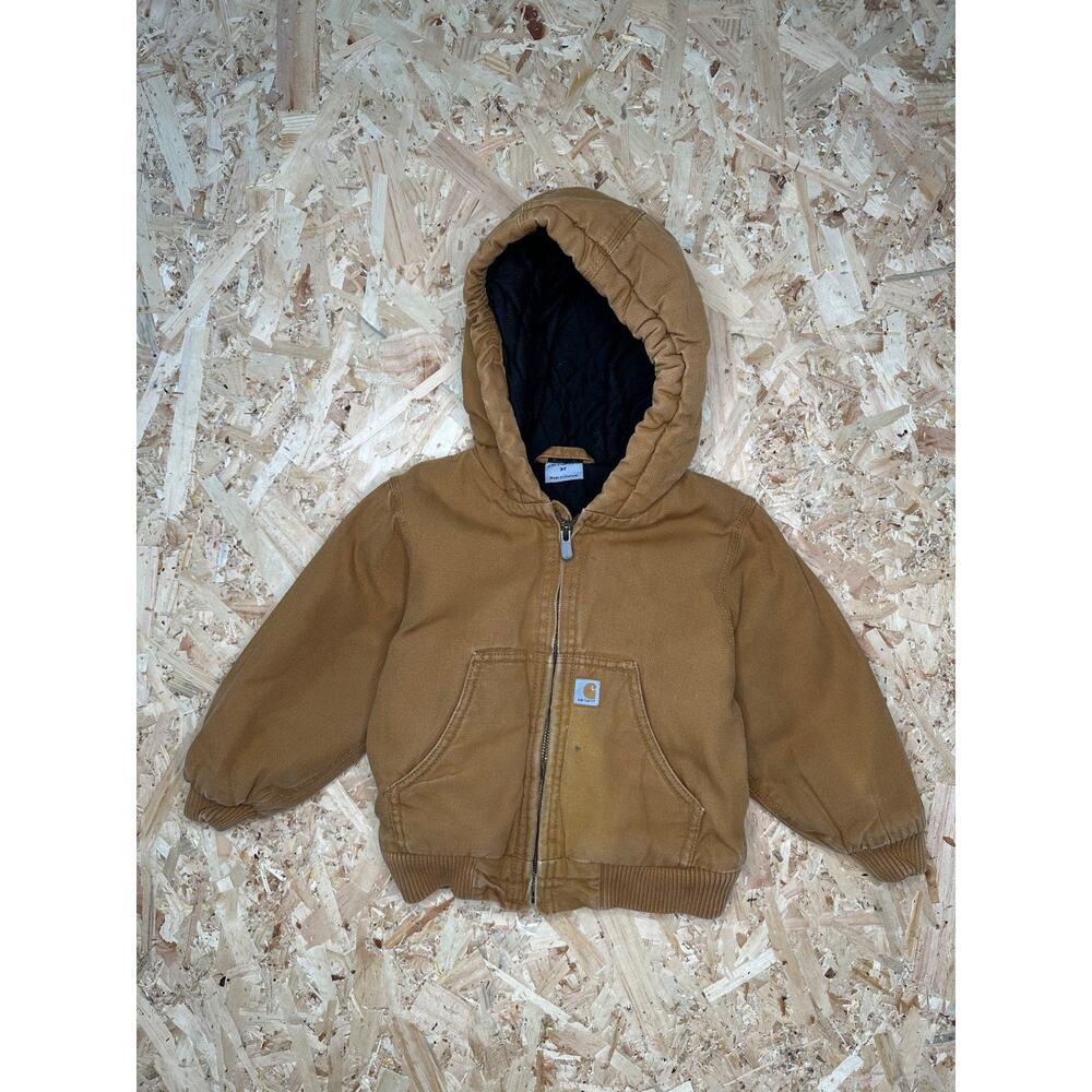 Carhartt Youth Jacket Boys Canvas Heavy Duty Coat Workwear Sz 3T